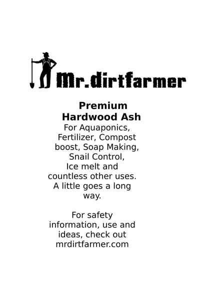 Premium Double Sifted Clean Hardwood Ash - Free Shipping in USA - Mr. Dirtfarmer
